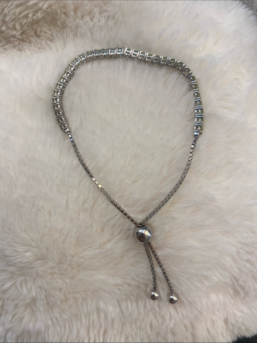 Peridot Bolo Bracelet